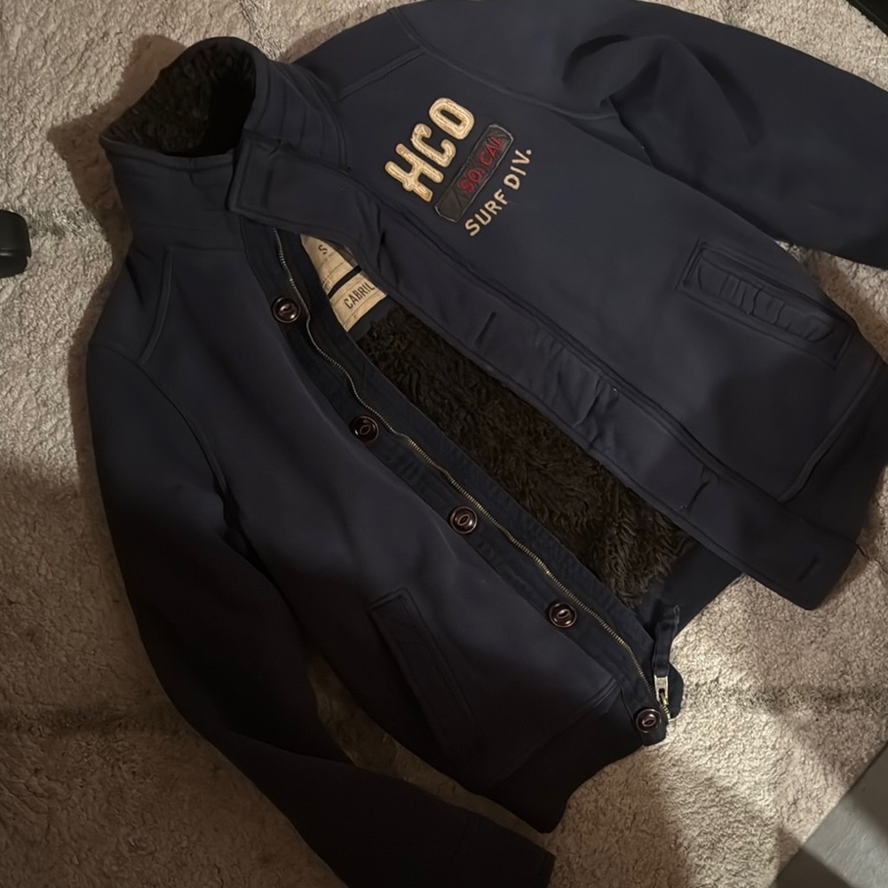 Hollister fur lined cabrillo jacket